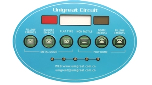 Custom <strong>Embossed</strong> Button Silicone Metal Keypad Flexible <strong>Keyboard</strong> with Inverter Film <strong>Switch</strong> Membrane <strong>Switches</strong> for Control Panels - Product Image 2