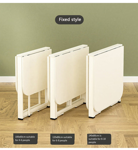Mesa de comedor plegable sencilla, escritorio extraíble, escritorio de estudio, escritorio de ordenador - Product Image 5