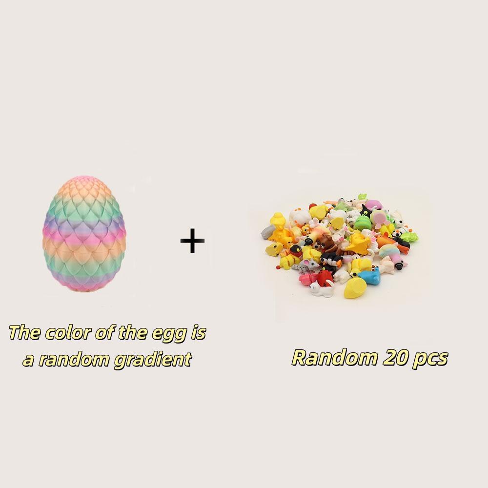 Oeufs de 9,5 cm couleur bonbon-20 petits animaux