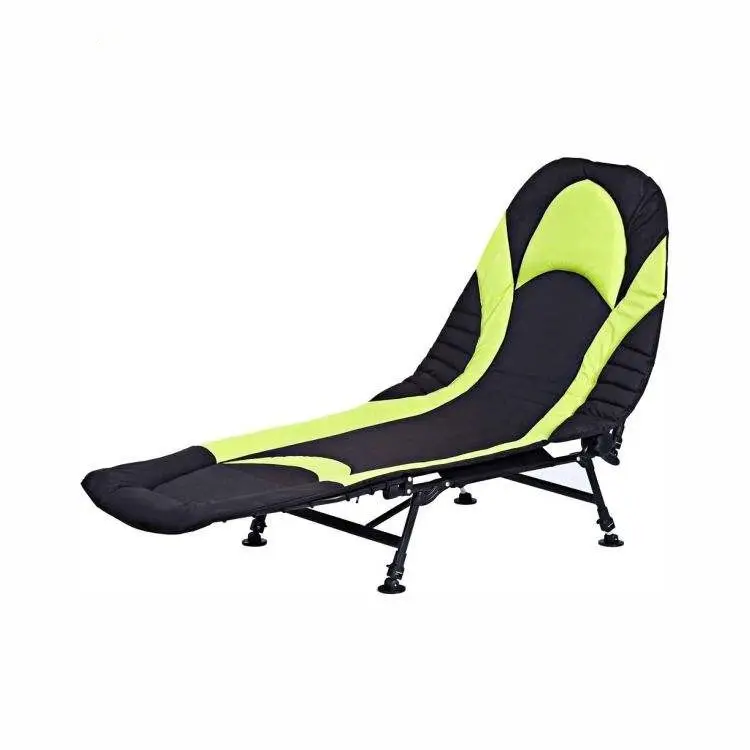 ポータブルハイバック多機能屋外オックスフォードスチールキャンプ寝椅子折りたたみキャンプ横になっている椅子