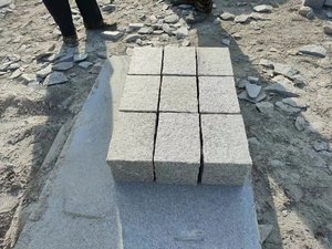 Khối lập phương tấm piapple chia đá granit Trắng - Product Image 4