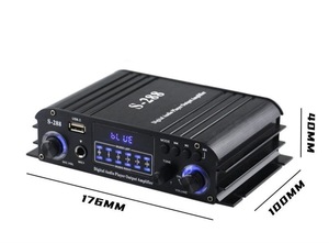 Mini AMPLIFICADOR DE POTENCIA DE Audio, amplificador Digital BT5.0 de 4,1 canales, 50W * 4, sistema receptor de Audio para el hogar, reproducción de disco U, entrada de micrófono - Product Image 5
