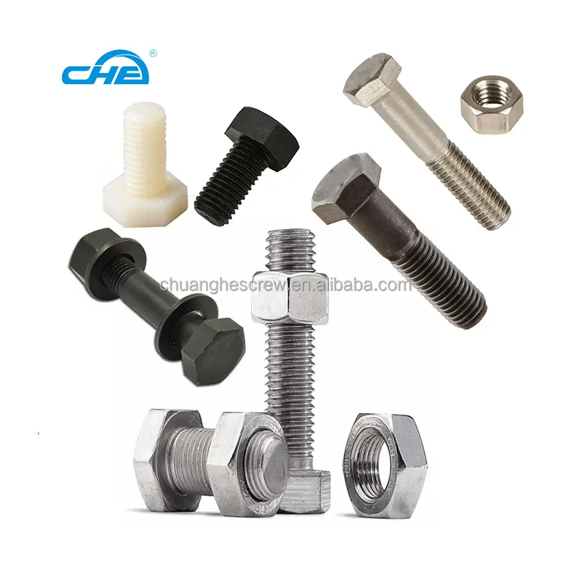 Supply screw zinc bolts Din931 Din933 m8x35 m4 m2 m8 m12x1.25 stainless hex head bolt grade 10.9 Bolt screw