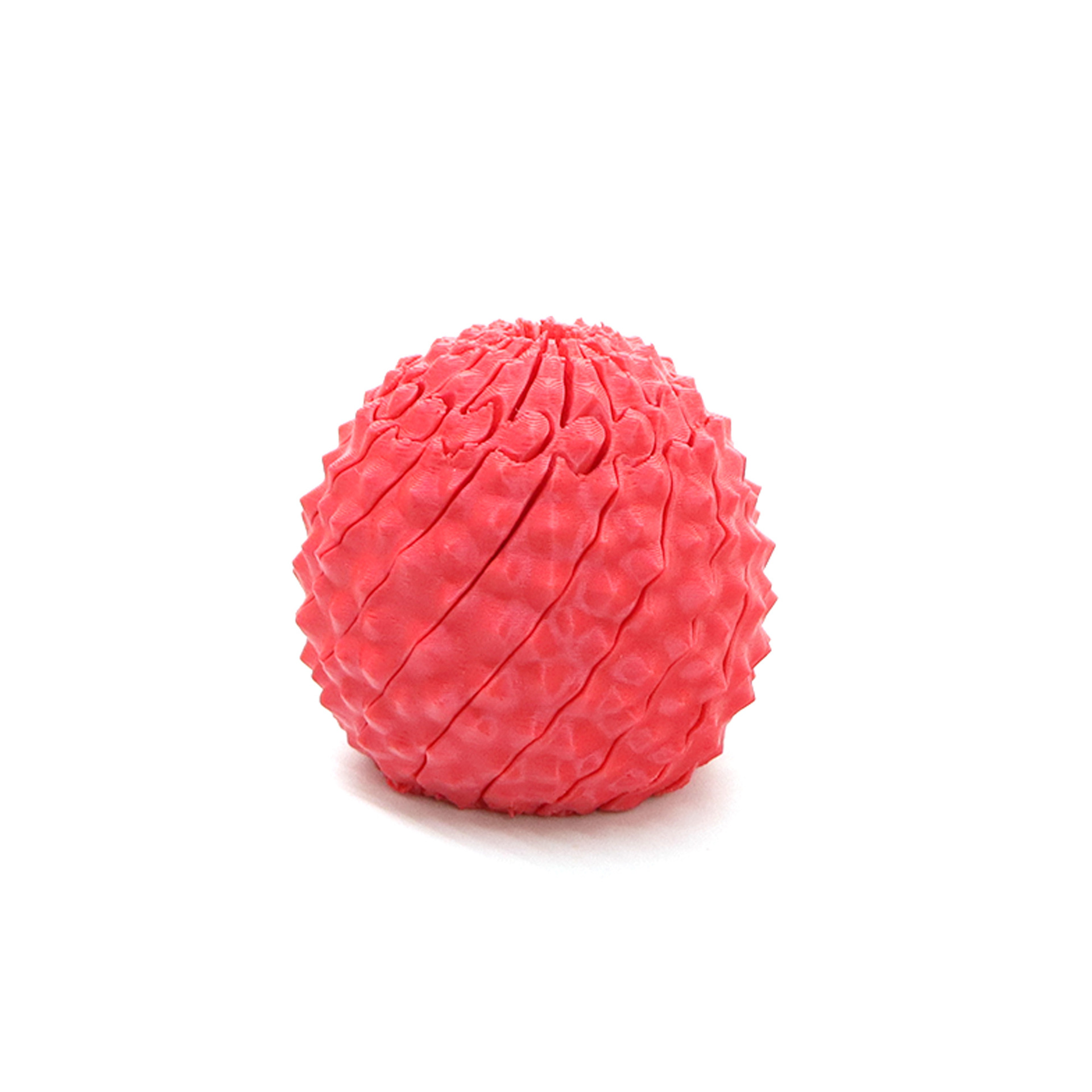 Style régulier-torsion anti-stress rouge litchi