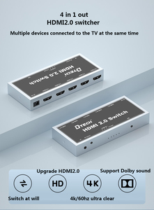 DTECH HD Computer <strong>Switcher</strong> 4k60hz 18Gbps Four in One Out <strong>HDMI</strong> 2.0 <strong>Switcher</strong> - Product Image 2