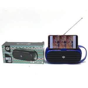 <span class=keywords><strong>MCE</strong></span>-137 bluetooth ile taşınabilir hoparlör ile anten radyo bluetooth hoparlör