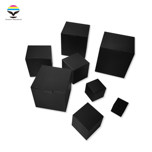Caixa de produto personalizada pequena caixa preta embalagem, caixa de papel branco liso, caixa de cartão preto lisa caixa preta personalizada