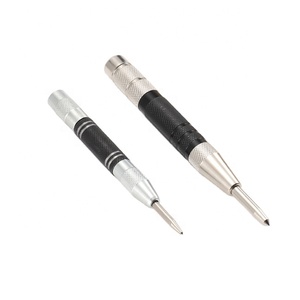 Super <strong>Strong</strong> Automatic Center Punch Black Steel Spring Loaded Center <strong>Hole</strong> Punch with Adjustable Tension Hand Tool for Metal or - Product Image 1
