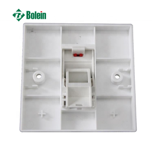 Euro UK Faceplate con Keystone Shutter Fascia Angle femmina RJ45 Compact Dual Gang Web Wall Switch - Product Image 6