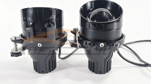 Biled projektör Lens noktasal ışın demeti sis işık çift renk 56w Bi Led lazer Lens sis farları projektör ile sutyen - Product Image 2