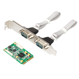 IOCREST Mini PCIe 2 Ports RS485 RS422 Serial Port Industrial I/O Controller Card Db9 Com EXAR 17V352 Chip Mini <strong>Pci</strong> Com Port - Product Image 4