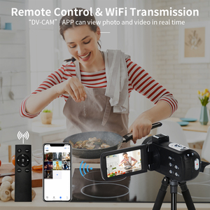 Video <strong>Camera</strong> Camcorder 4K, 56MP UHD WiFi Vlogging <strong>Camera</strong> for YouTube Touch Screen DV <strong>Camera</strong> Recorder - Product Image 4