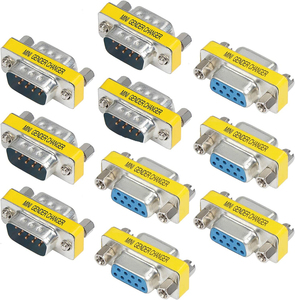 ขั้วต่อพอร์ตอนุกรมแบบบัดกรีชนิด D-Sub 9พินตัวเชื่อมต่อ RS232ซ็อกเก็ต9Pin อะแดปเตอร์ Coupler 9 P แบบ DB9 RS232 - Product Image 6