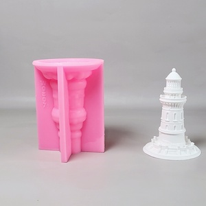 Custom Shaped Eco-Friendly Lighthouse Silicone Cake Mold <strong>Small</strong> Rectangle Bar <strong>Soap</strong> Baking Accessories with Tree <strong>Shape</strong> Model W0807 - Product Image 1