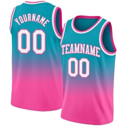 Teal Pink - White