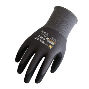 High Quality Durable CE <strong>15G</strong> Anti-Cut Nylon Hand Protection Safety Proof Nitrile Coated Resistant <strong>Gloves</strong> for Work - Product Image 1