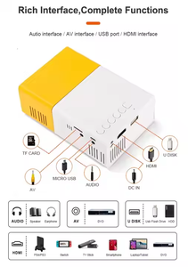 Mini proyector inteligente portátil para exteriores 3D Beamer Android Auto con batería - Product Image 6