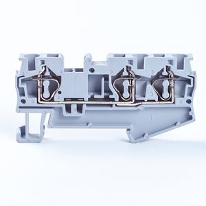 ST 4-TWIN One in Two Out <strong>Spring</strong> Din Rail <strong>Terminal</strong> <strong>Block</strong> ST4-TWIN One in <strong>Double</strong> Out In-line Type Connection <strong>Terminal</strong> <strong>Block</strong> - Product Image 1