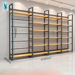 Benutzer definierte Stahl Holz weiß beschichtet angepasst zerlegt Wand Supermarkt Einzelhandel geschäft <span class=keywords><strong>Display</strong></span> Regale Systeme Für Haushalts waren geschäft