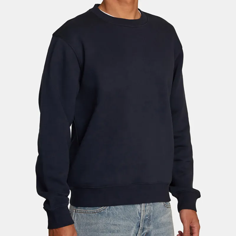 Oem Custom Embroidery Logo Men's Crewneck Blank Pullover Sweatshirt Manufacturer Wholesale Fleece Plain Sweatshirts