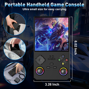 L G350ハンドヘルドゲームコンソールピンク/グレー/ブラック64GB 4インチスクリーンLinuxレトロビデオゲームコンソールPSP用