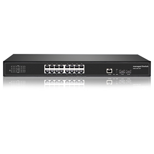 Verwalteter 16-Port-Gigabit-Ethernet-Switch mit 2 stapelbaren SFP-SNMP-QoS-Funktionen - Product Image 3