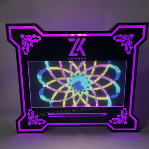 Benutzer definiertes Logo Acryl Scrolling Text Nachricht Bildschirm Zeichen Flasche VIP Service <span class=keywords><strong>Display</strong></span> Presenter LED Glow Letters <span class=keywords><strong>Board</strong></span> für Nachtclub