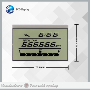 Anpassbare 7-Segment-Blendschutz SJXDGW035 HTN Motorrad-LCD-Anzeige feld Breiter Temperatur bereich Instrumenten bildschirm LCD - Product Image 4