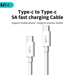 IZNC Hot Sale Usb <strong>c</strong> Cable 1M Vooc Type <strong>c</strong> to Type <strong>c</strong> Cable Fast Charging Otg 5a Data Cable for Android - Product Image 2