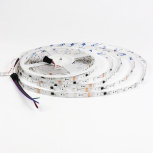 Programmable 24V RGB <strong>LED</strong> Strip 5050 SMD 60 <strong>LEDs</strong>/m <strong>SM16703</strong> WS2811 WS2812 WS2812B WS2813 APA102 Addressable Pixels 10mm <strong>Led</strong> Strip - Product Image 4