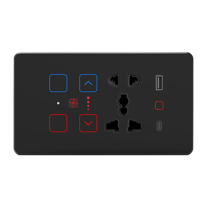 4M 2gang+Fan+Socket USB-C