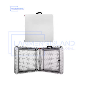 最受欢迎的折叠活动桌4英尺可调高度桌活动派对长方形桌 - Product Image 6