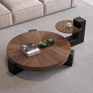 Mesa de centro de té redonda de madera de nuevo diseño multifunción de moda para sala de estar - Product Image 2
