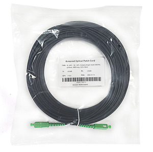 SC/APC a SC/APC Outdoor Armored Simplex 9/125 SM Cable de fibra óptica Jumper Cable de conexión óptica - Product Image 5
