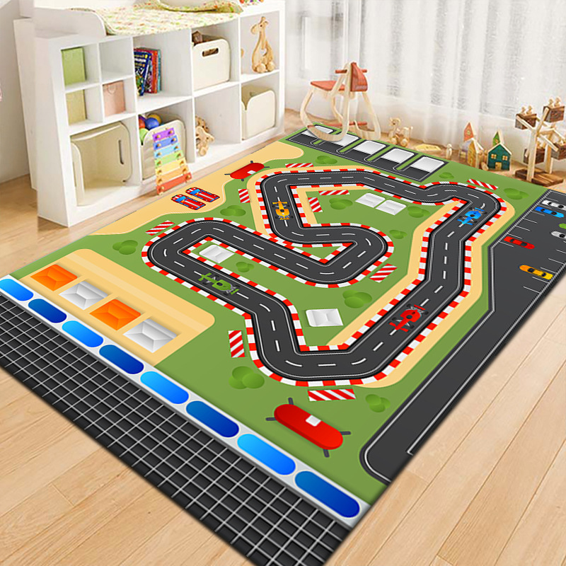 Piste de course de dessin animé éducatif RZY-6