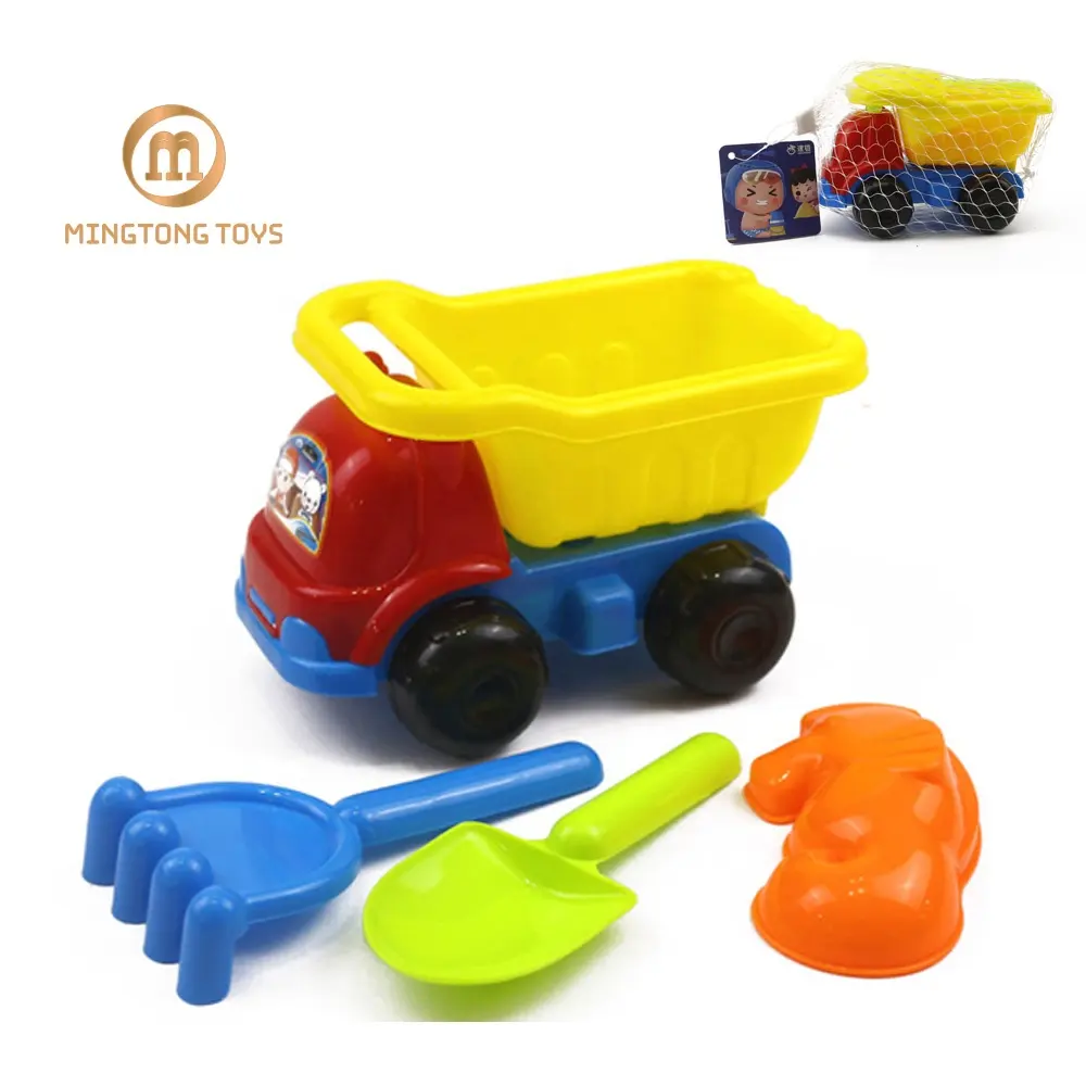 Commercio all'ingrosso per bambini giocattolo auto giocattolo spiaggia di sabbia giocare gioco set en71 plastica per la sabbia
