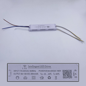 APPコントロールLEDドライバー2.4GリモートインテリジェントLEDトランス (20-40W)X2 (40-60W)X2調光可能な色変更可能なシャンデリア用