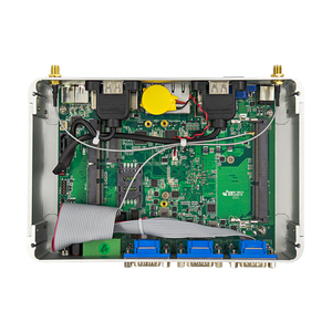 2 Lan 6 * Com Vga X86 Linux Barebone I3 8130U Gpio controlador computadora Industrial Mini PC integrada sin ventilador con Rs485 - Product Image 6
