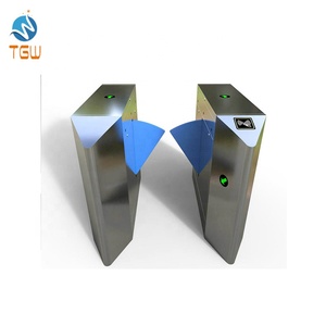 Metro Station Flap Barrier Gate Automatic Wing Turnstile Access Control System - Product Image 6
