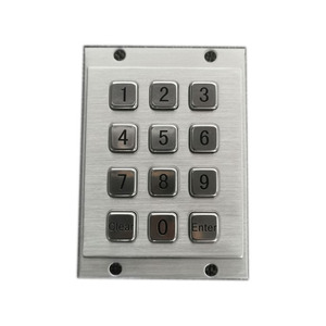 Cheap 12 <strong>keys</strong> access control door system metal keypad - Product Image 1