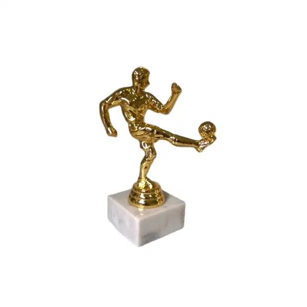 Golden Male Soccer Trophies Wholesale - Plastic Award Recognition for Soccer Players, Coaches