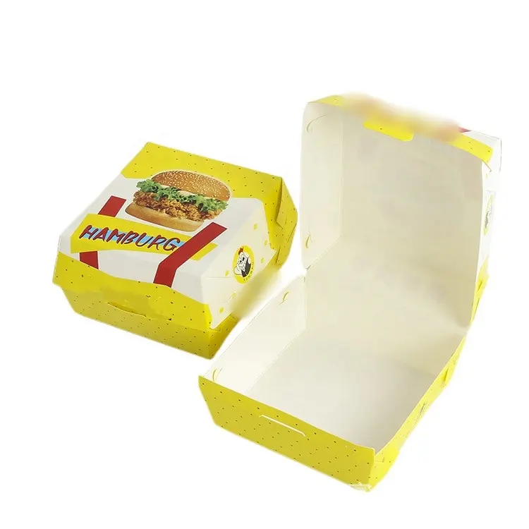 Одноразовый белый комбинированный набор для упаковки пищевых продуктов для детского печенья хлеб из картона с тиснением матового ламинирования