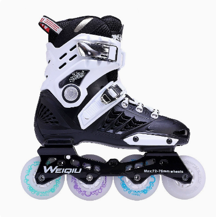 Patins noir-blanc avec roues noir-blanc