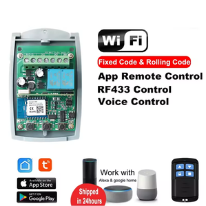 DC7-32V Universal TUYA WLAN-Smart-Schalter für Garagentor intelligente WLAN-Schalter APP-Steuerung 2CH intelligenter Empfänger - Product Image 5