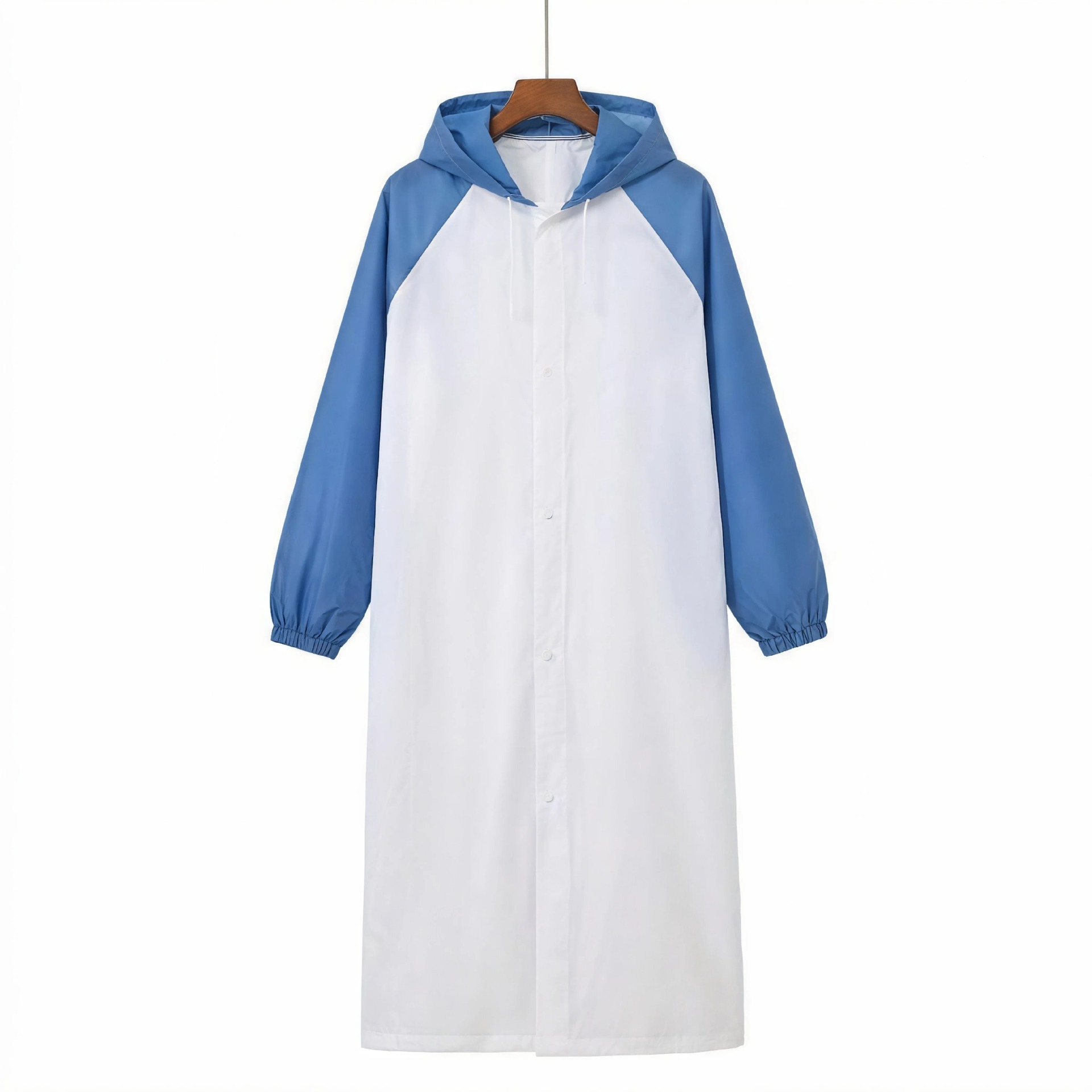 Patchwork blanc et bleu