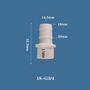 Chang En ขายส่ง3/4 \\ "ขั้วต่อลวดหนามพลาสติกเกลียวตัวเมียพื้นผิวเรียบขายส่ง BSP ท่อขั้วต่อ - Product Image 6