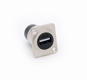 USB 2.0 3.0数据连接器，D型母机箱插座，免焊接USB 2.0 3.0面板安装连接器 - Product Image 3