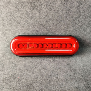 ECE E-mark ไฟ LED สีแดงด้านข้างไฟเครื่องหมายไฟท้ายไฟเบรคไฟกวาดล้างไฟเครื่องหมายเส้นล่างสําหรับรถบัส Rv รถตู้รถพ่วงรถบรรทุก - Product Image 1