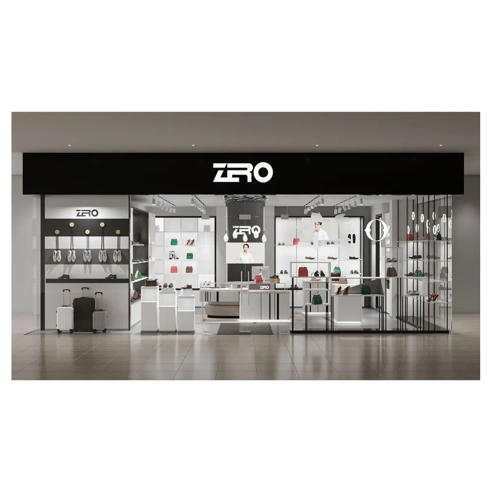 Hele Zakken Merk Decoratieve Ontwerp Witte Teller Winkel Armaturen Retail Display Metalen Voor Boutique