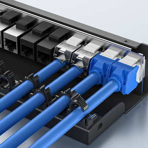 Enmane Cat6 Cat6A 8 puertos sin blindaje negro escritorio Rj45 Keystone módulo Patch Panel - Product Image 4